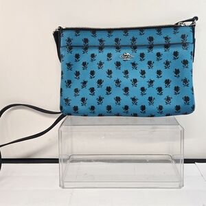 Coach Blue Floral Crossbody Bag